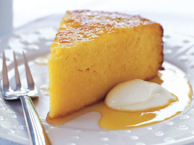 Orange Polenta Cake With Honey & Orange Syrup